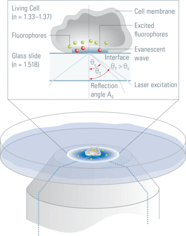全內反射熒光顯微鏡原理